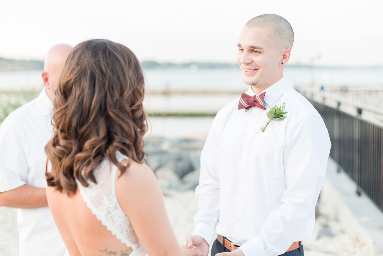 Intimate Yorktown Beach wedding by Angie McPherson Photography