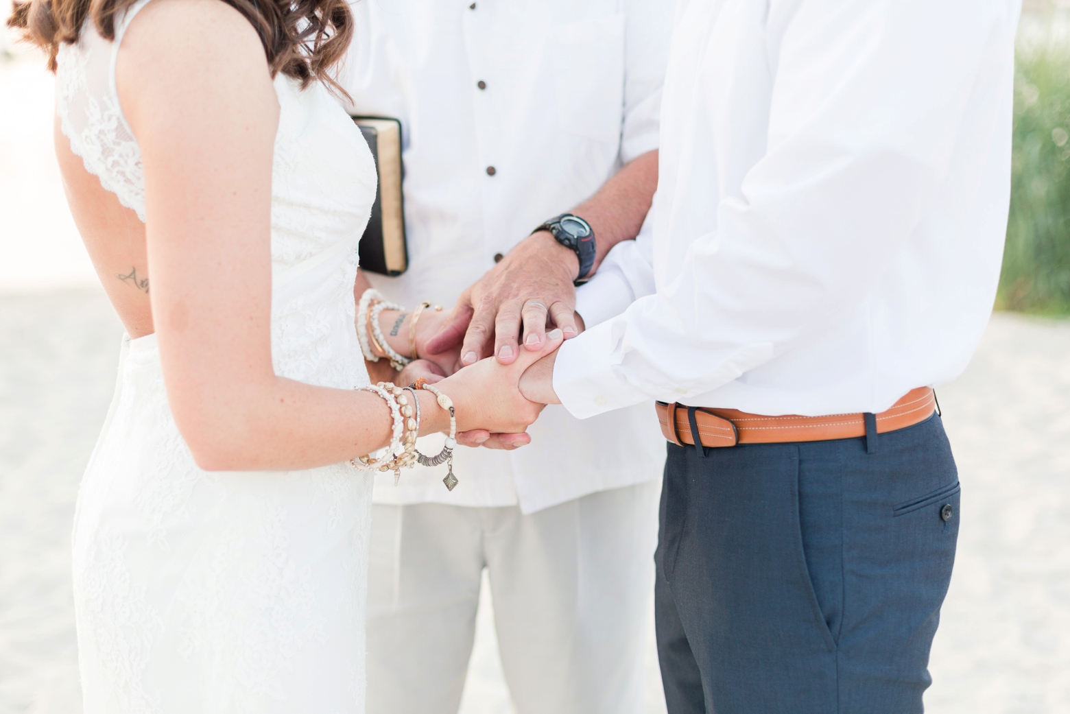 Intimate Yorktown Beach wedding by Angie McPherson Photography