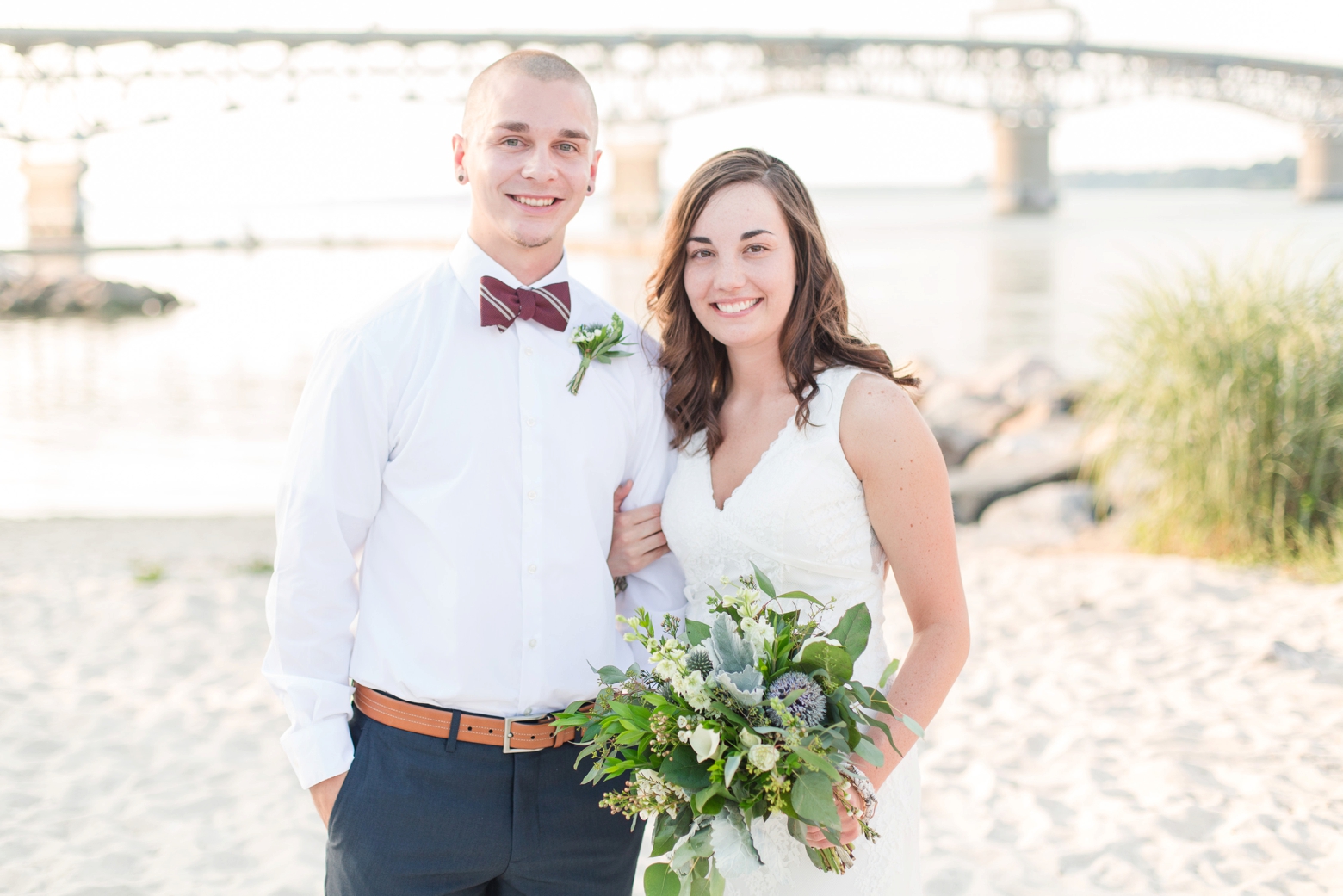 Intimate Yorktown Beach wedding by Angie McPherson Photography