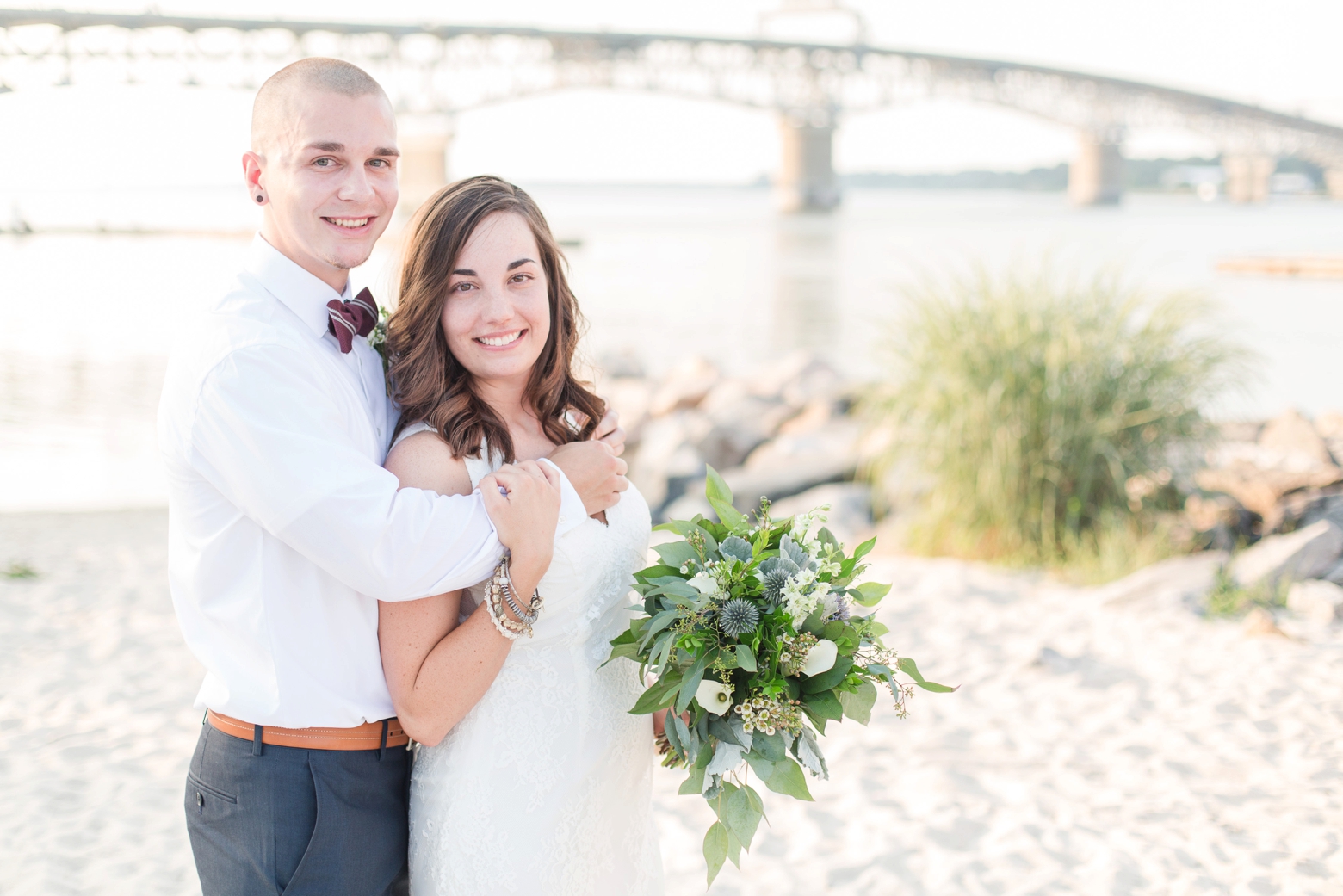 Intimate Yorktown Beach wedding by Angie McPherson Photography