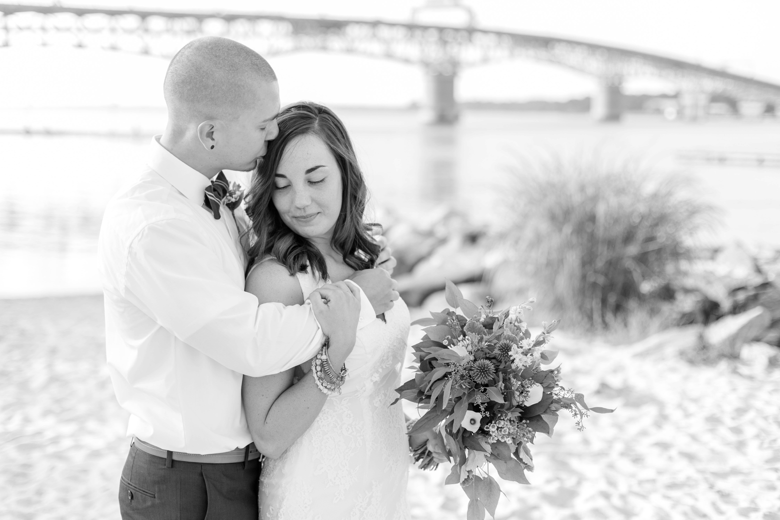 Intimate Yorktown Beach wedding by Angie McPherson Photography