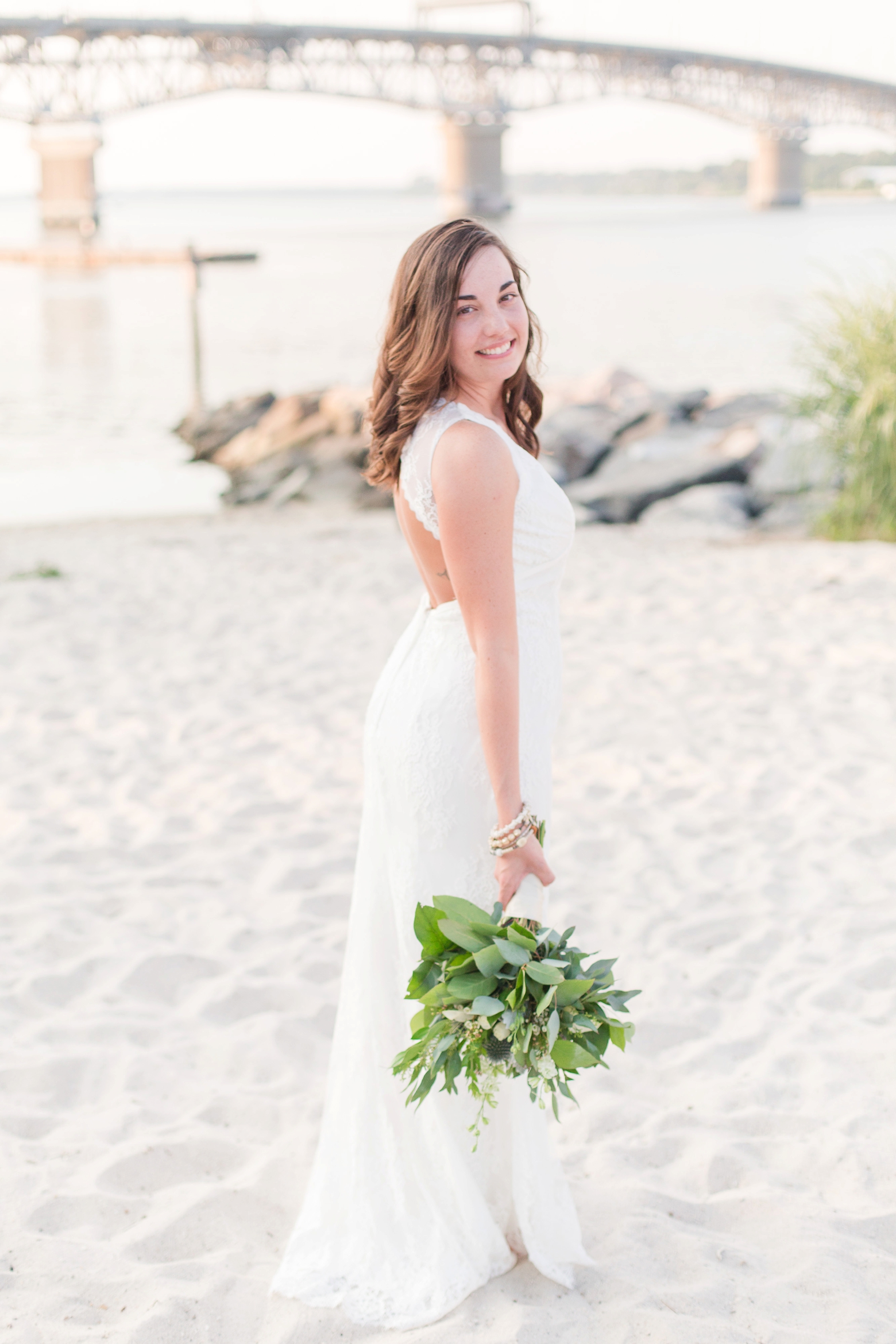 Intimate Yorktown Beach wedding by Angie McPherson Photography