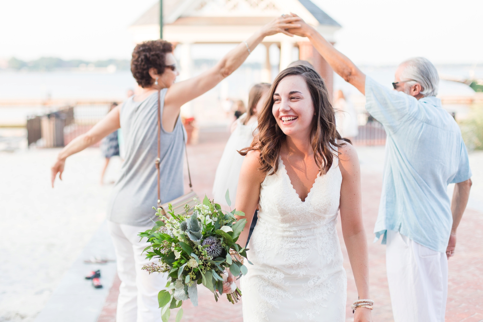 Intimate Yorktown Beach wedding by Angie McPherson Photography