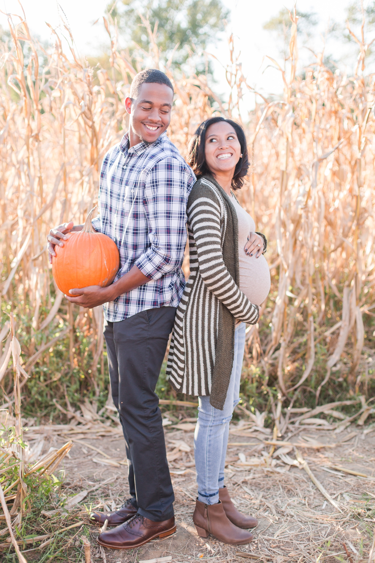 Pumpkin Patch Maternity Photography by Angie McPherson Photography