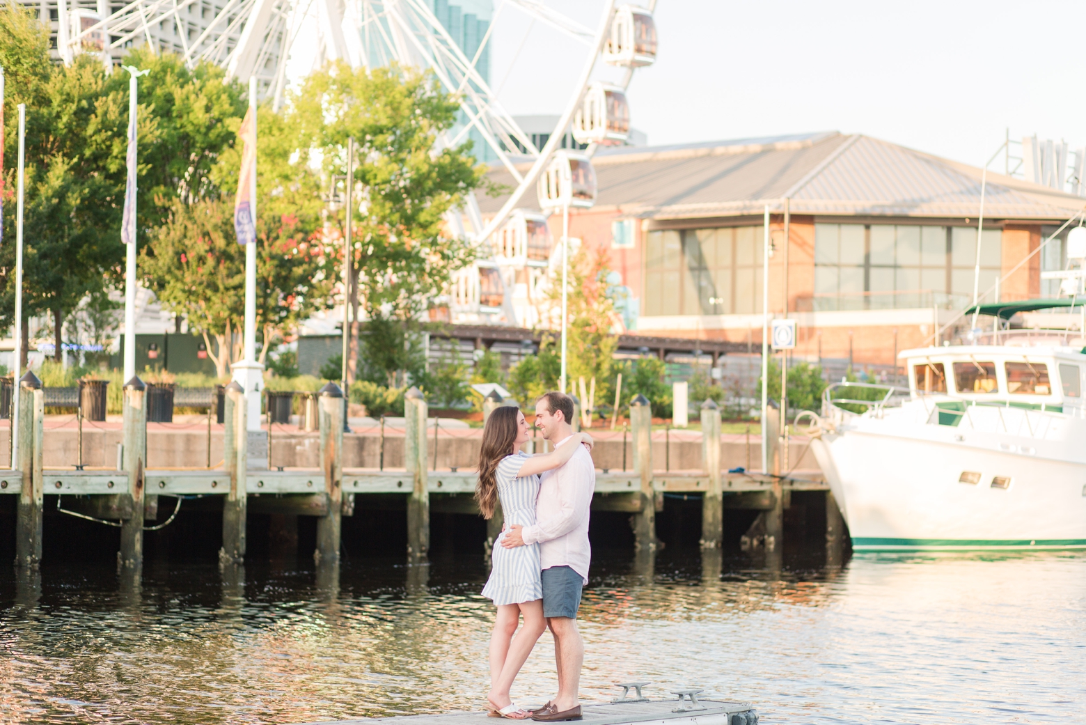 Norfolk Waterside District Engagement Photography by Angie McPherson Photography