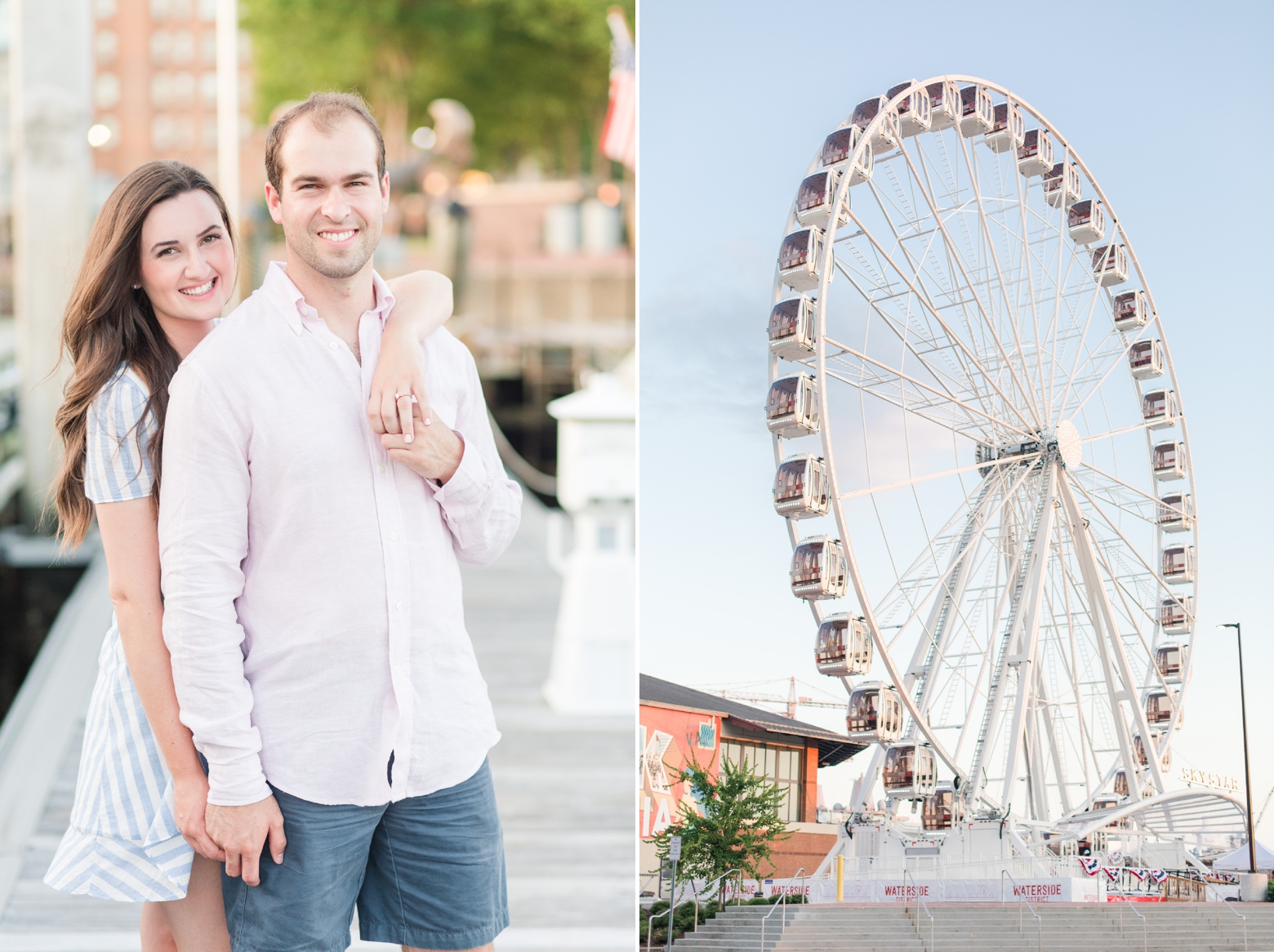 Norfolk Waterside District Engagement Photography by Angie McPherson Photography