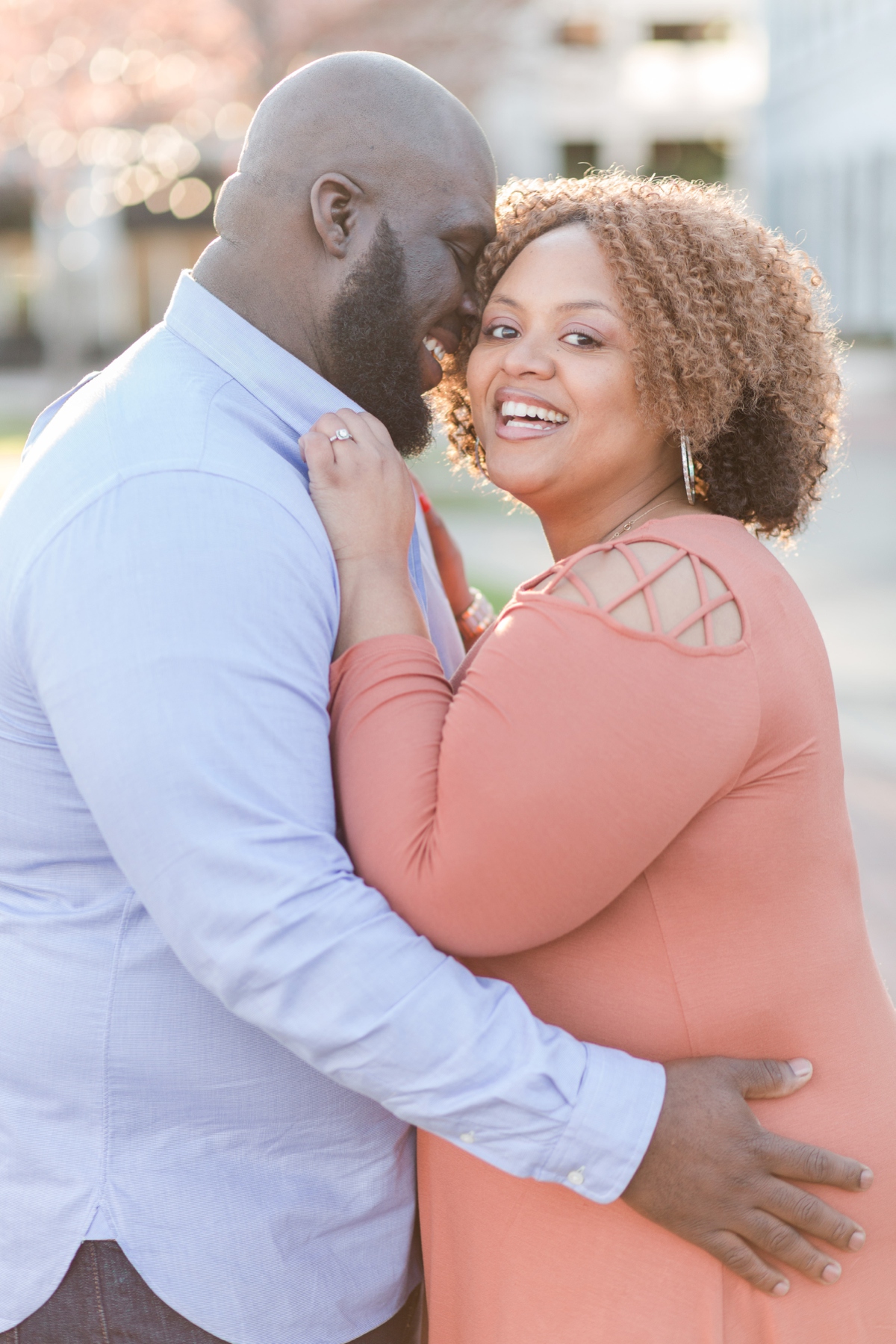 City Center Engagement Photography by Angie McPherson Photography