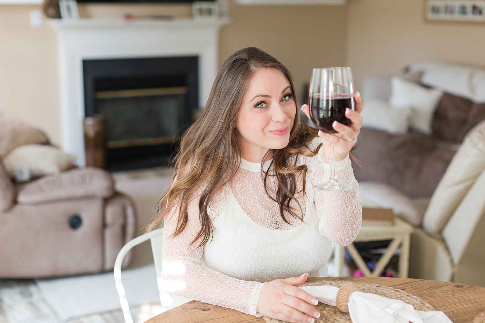 Virginia Personal Branding Photography featuring woman drinking wine