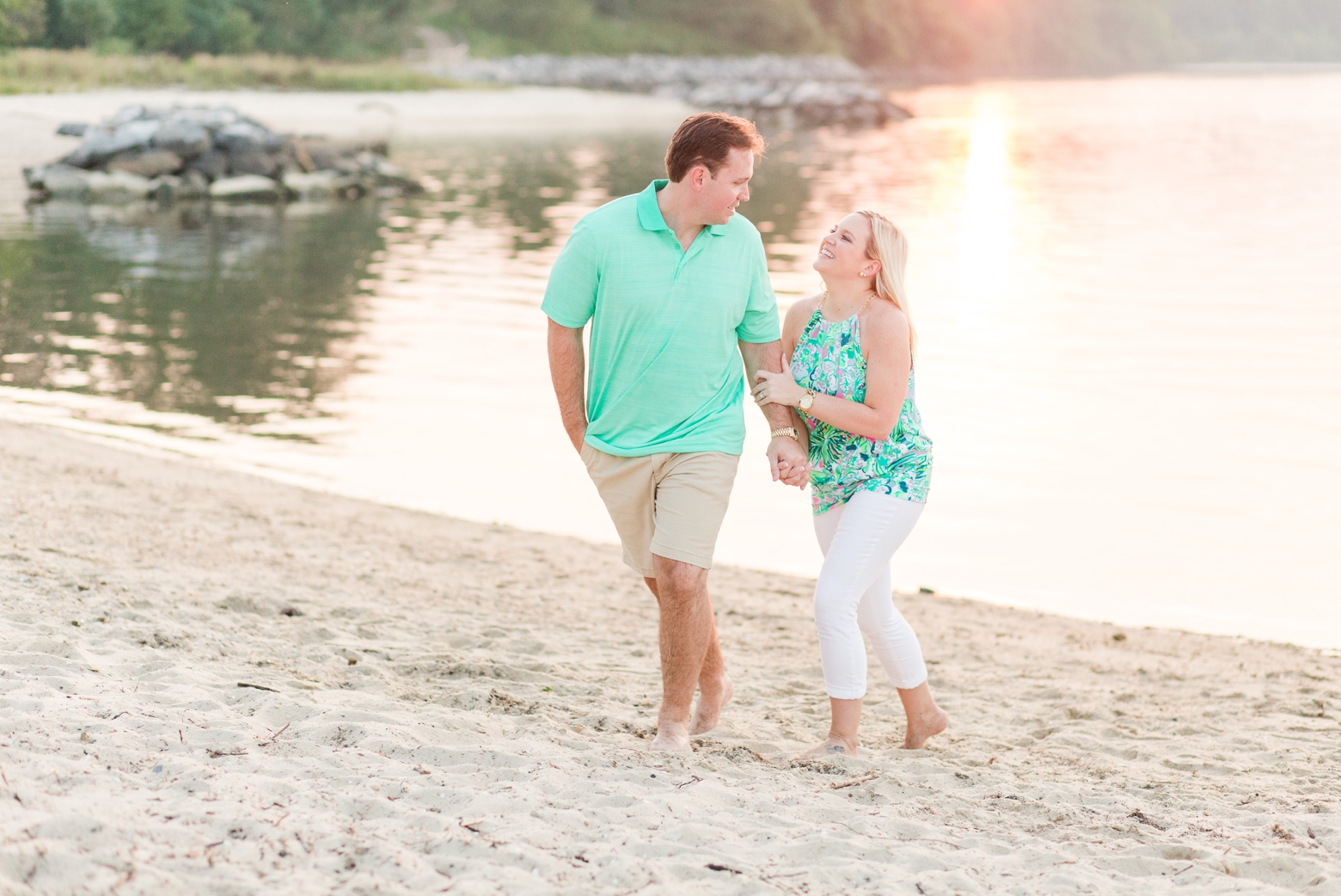 Yorktown Beach Engagement Photography by Angie McPherson Photography