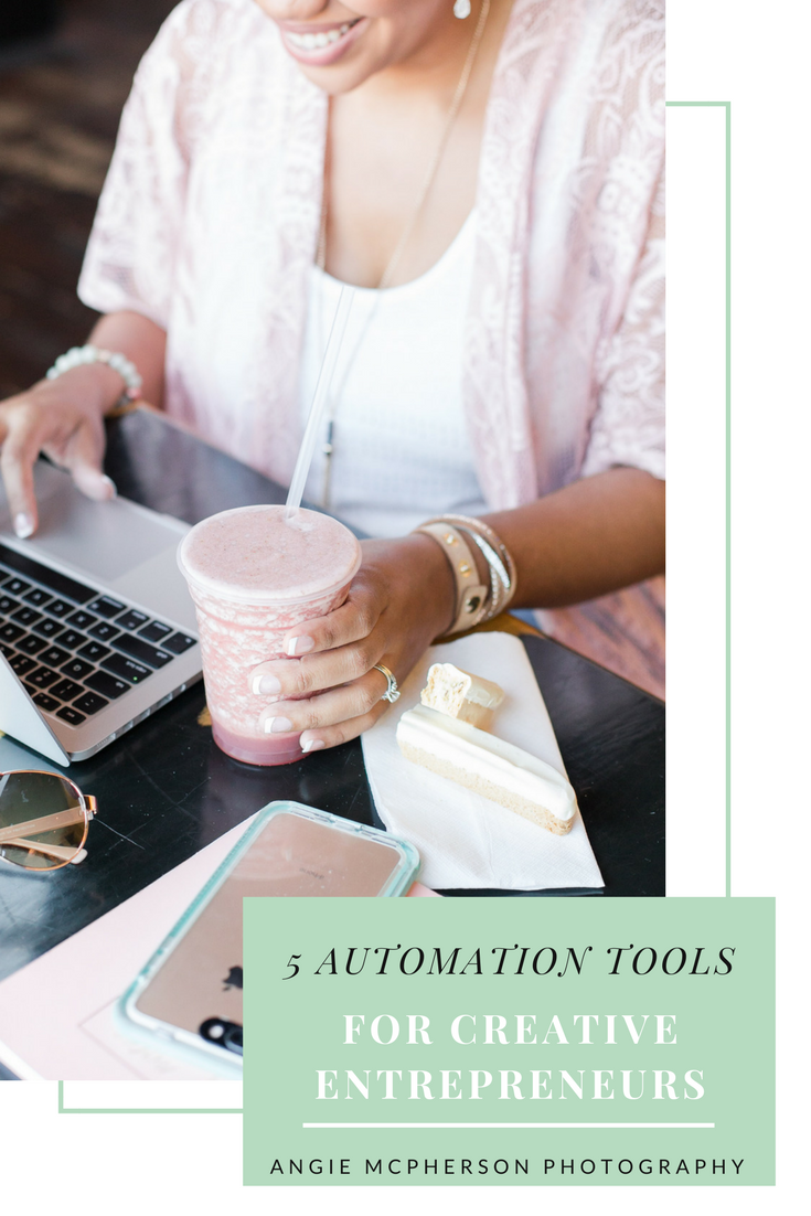 I'm sharing my top 5 automation tools for creative entrepreneurs PLUS you can download my ENTIRE list of tools for business management, marketing, productivity and more! 