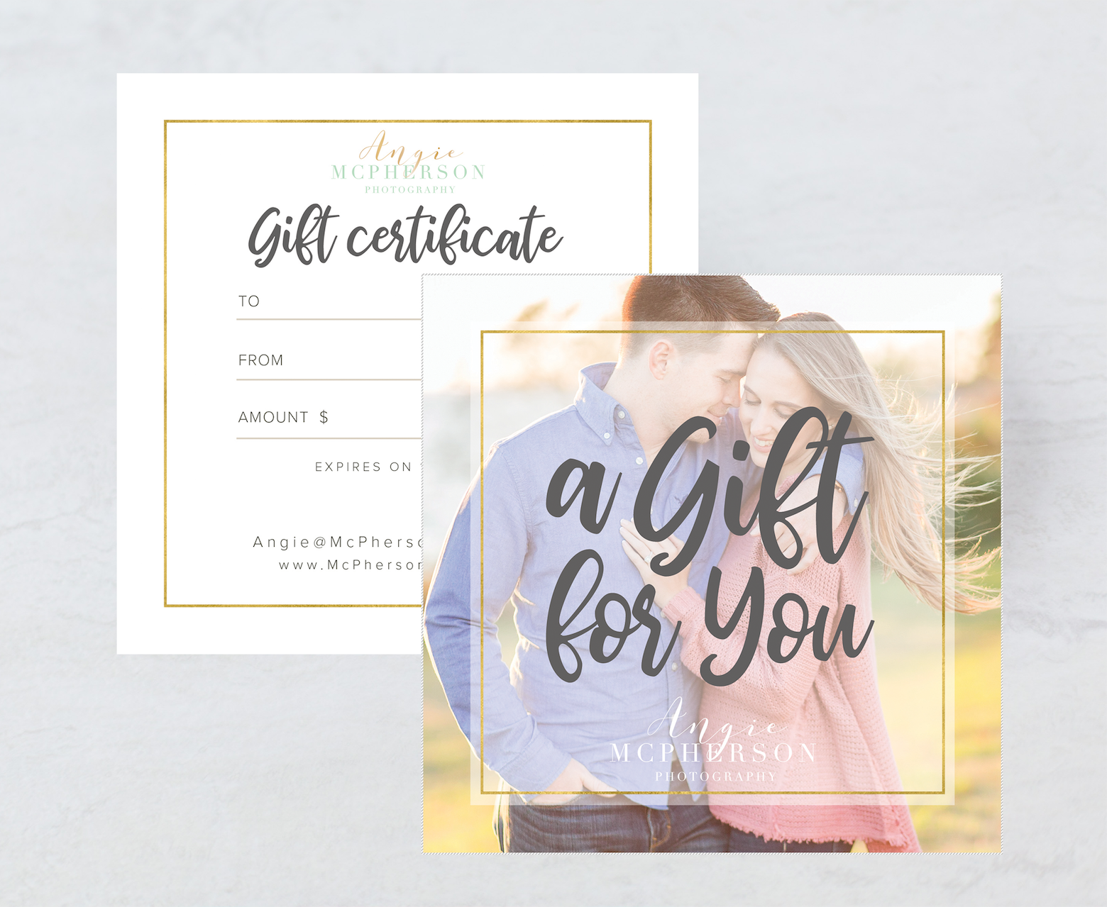 Angie McPherson Photography Gift Certificates