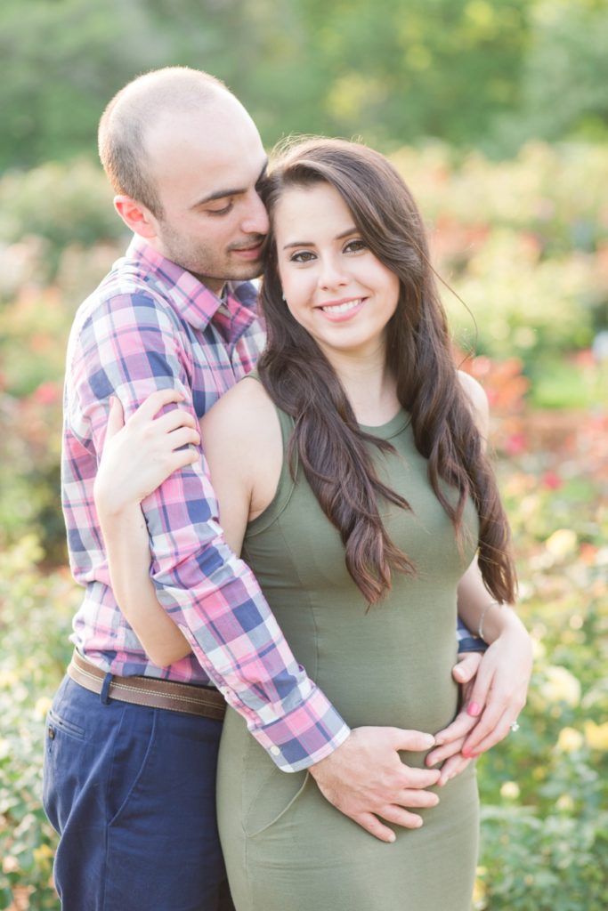 Olivia & Yashar | Norfolk Botanical Garden Pregnancy Announcement